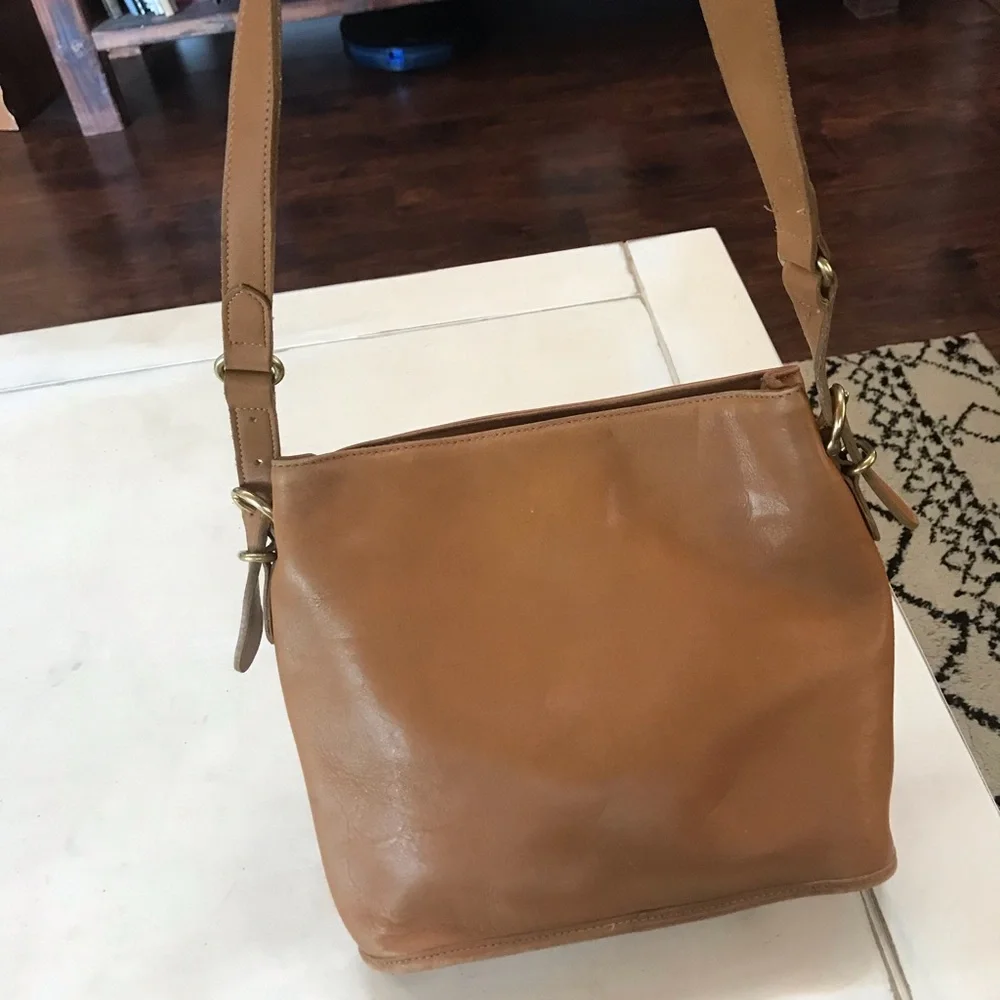 Coach Brown Leather Shoulder Bag - Picture 2 of 8